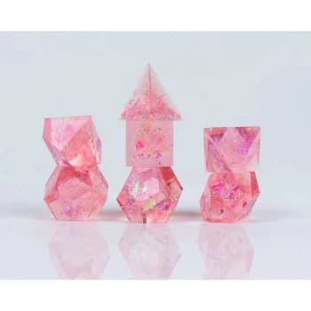 Image of Pink Cloak and Dagger Poly 7 Set - Sirius Dice