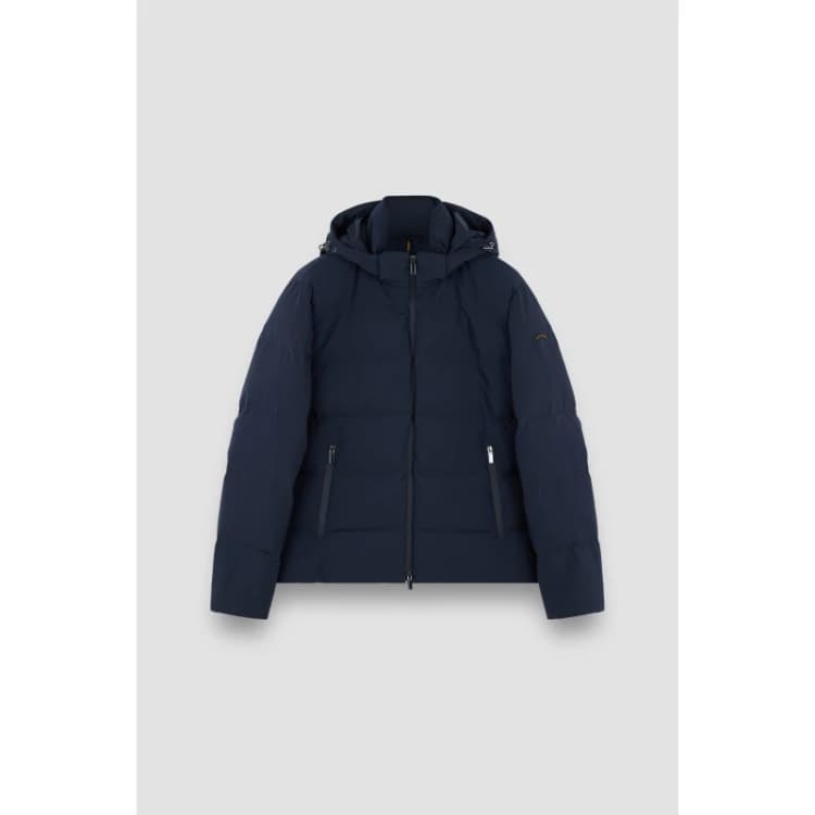 Image of Paul And Shark Mens Typhoon Short Puffer Jacket Navy male S
