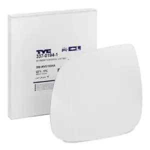 Image of TYC Wing Mirror Glass VW 337-0194-1 2H0857521C,7E1857521J