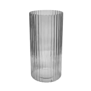 Image of Daphne Ribbed Vase Clear H38CM D19CM