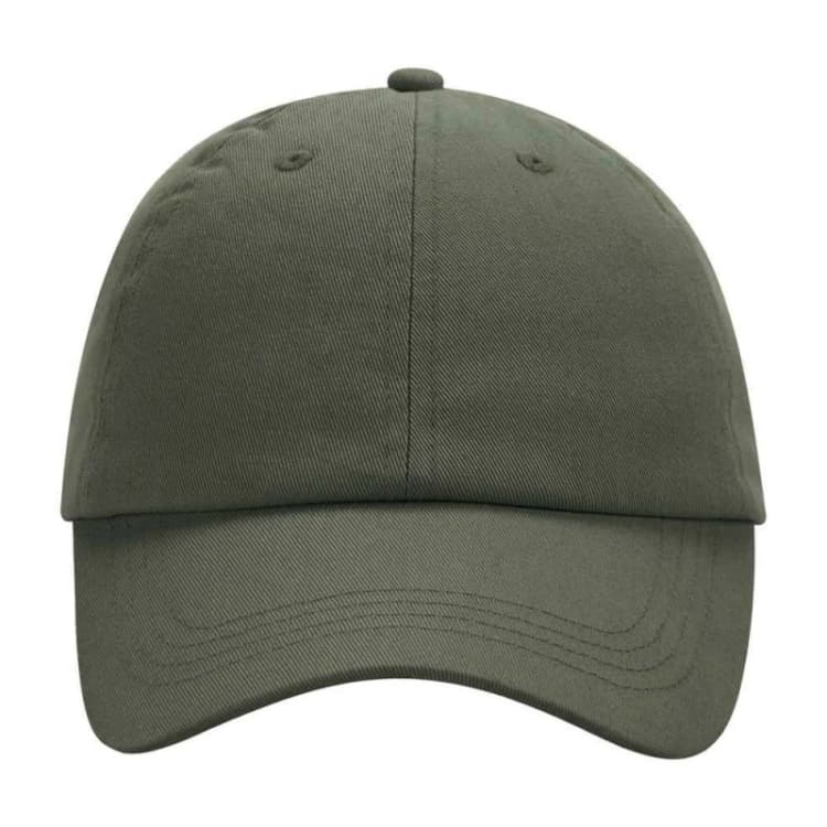 Image of Beechfield 6 Panel Low Profile Baseball Cap in Dark Olive Dark Olive Unisex One Size