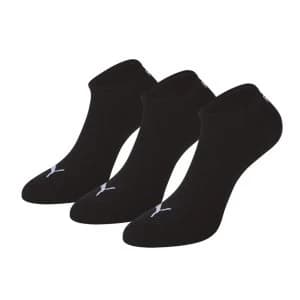 Image of Puma Sneaker Invisible Socks UK Size 9-11 (3 Pairs) Black