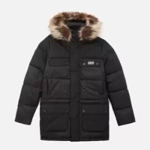 Image of Barbour International Boys' Redford Parka Quilt Jacket - Black - XXL (14-15 Years)