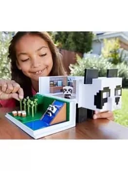 Image of Minecraft Mob Head Minis Panda Playhouse Set And Figures