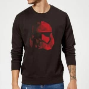 Image of Star Wars Jedi Cubist Trooper Helmet Black Sweatshirt - Black