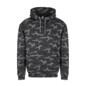 Image of AWDis Mens Camo Hoodie (2XL) (Black Camo)