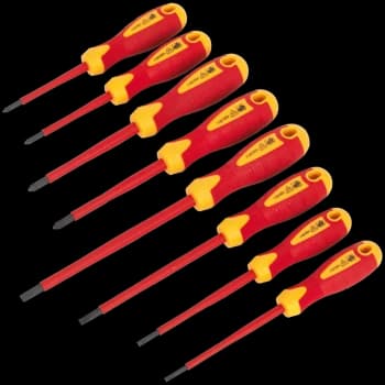 Image of Sealey 8 Piece Magnetic VDE Insulated Screwdriver Set