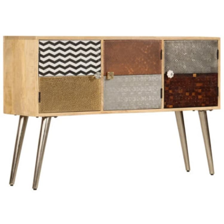 Image of Vidaxl Sideboard 120X30X75cm Solid Mango Wood