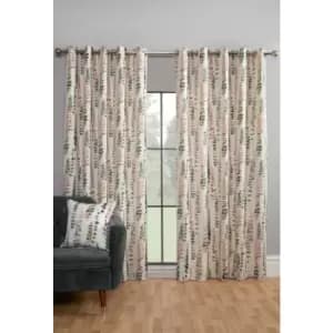 Image of Sundour - Santa Maria Pencil Pleat Curtain Pair Flamingo 46x54 - Pink