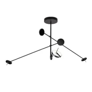 Image of Invisible LED Ceiling Pendant Matt Black Phase Cut Dimming 2295lm 3000K