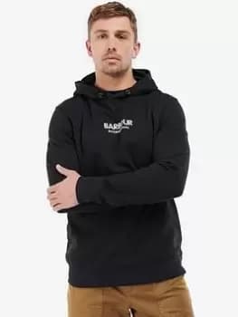 Image of Barbour International Formula Overhead Hoodie - Black, Size 3XL, Men