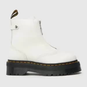 Image of Dr Martens White Jetta Quad Boots