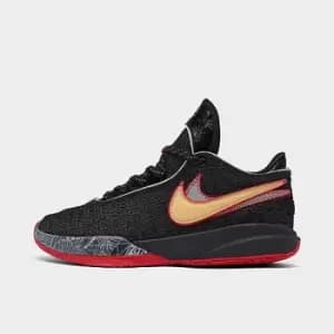 Image of Nike Lebron 20 (Gs), Black-University Red, Unisex, Basketballshoes grade school, DQ8651-001