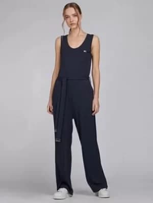 Image of Barbour International Sugo Jumpsuit -metallic Blue Size 14, Women