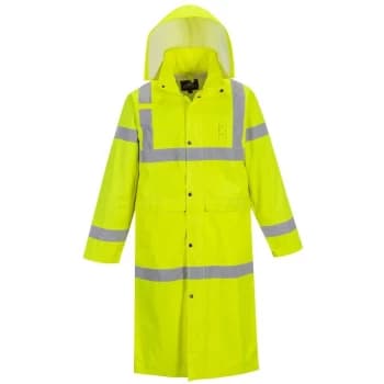 Image of H445YERXXL - sz 2XL Hi-Vis Coat 122cm - Yellow - Portwest