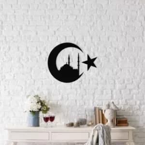 Image of Istanbul Black Decorative Metal Wall Accessory