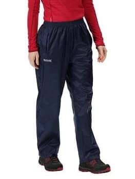 Image of Regatta Pack It Overtrousers - Navy, Size S, Women