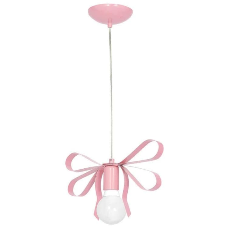 Image of Milagro Emma Baby Pink Pendant Hand Made Delicate Tied Ribbon Effect Pink unisex