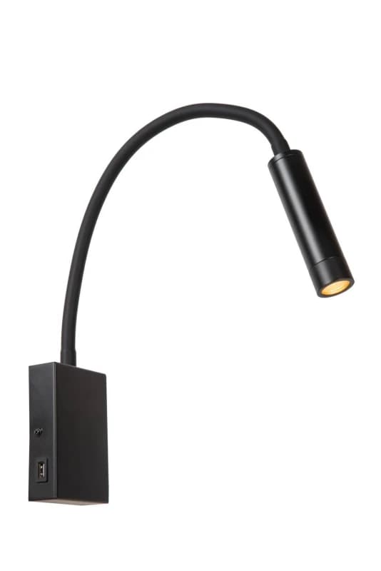 Image of Netlighting Lucide ALEC Wall spotlight LED G9 1x3W 2700K Black Unisex