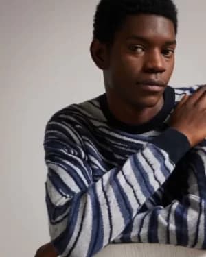 Image of Ted Baker Swirl Stripe Jumper
