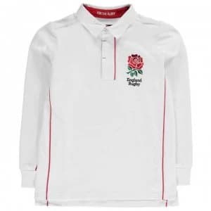 Image of RFU England Long Sleeve Jersey Junior Boys - White