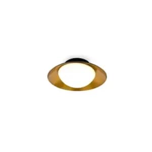 Image of Side LED Black Copper Flush Ceiling Lamp G9