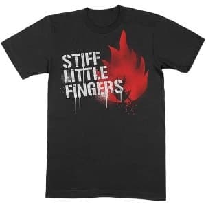 Image of Stiff Little Fingers - Graffiti Unisex Large T-Shirt - Black