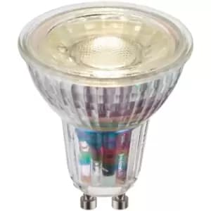 Image of 5.5W GU10 LED Bulb - Cool White - Dimmable Light Bulb - Clear Glass LED Lamp