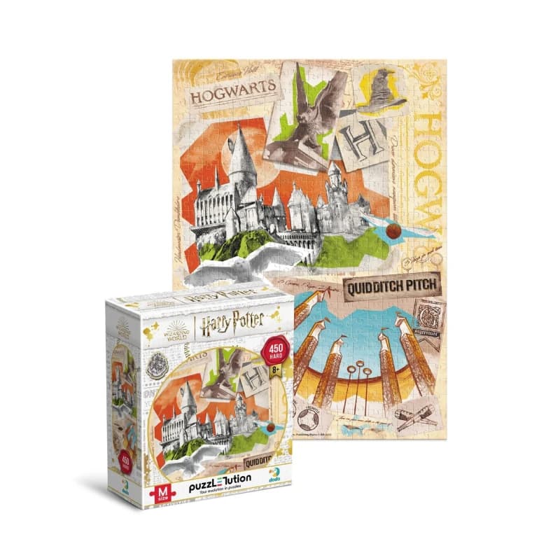 Image of DODO Harry Potter Puzzle - Hogwarts School and Quidditch Field 450 Pieces Multi