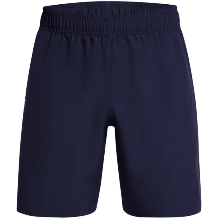 Image of Under Armour Tech Woven Wordmark Shorts Midnight Navy/White M