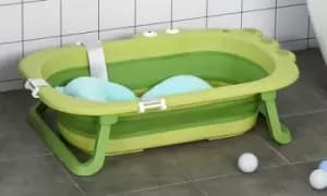 Image of Baby Crocodile Collapsible Bath, HOMCOM