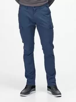 Image of Regatta Bryer Cargo Trouser Trousers, Denim, Size 36, Men