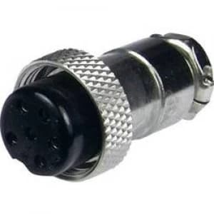 Image of Mini DIN connector Socket straight Number of pins 2 Silver Cliff FC684212