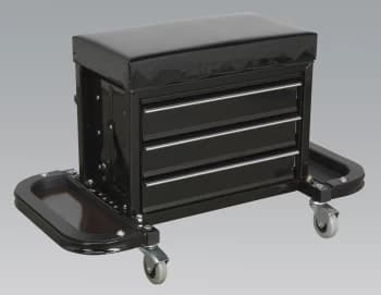Image of Sealey SCR18 Mechanic's Utility Seat & Tool Box
