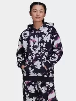 Image of adidas Originals Hoodie, Multi/Blue, Size 8, Women