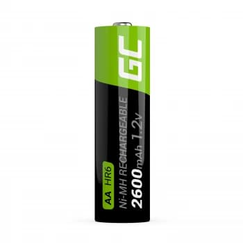 Image of GR01 - Rechargeable battery - AA - Nickel-Metal Hydride (NiMH) - 1.2 V - 4 pc(s) - 2600 mAh