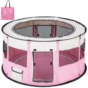 Image of Tectake Dog Pen Carola - Pink