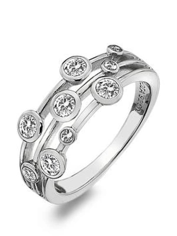 Image of Hot Diamonds White Topaz Tender Statement Ring DR207 / Size Q