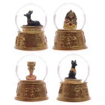 Image of Gold Egyptian Waterball (Pack Of 4) Snow Globe