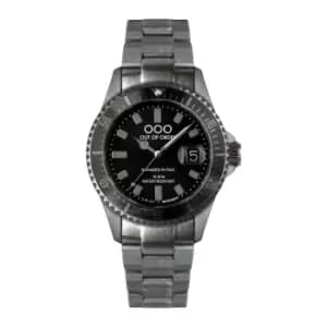 Image of Out Of Order 001-18.NE.GR Mens Black & Grey Casanova Wristwatch