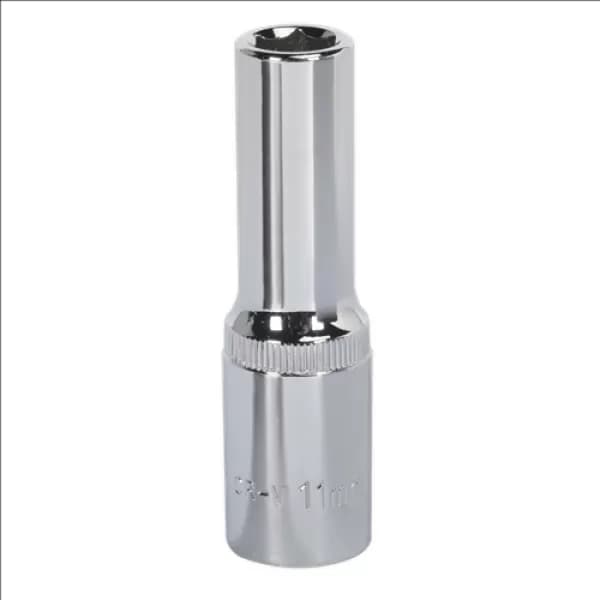 Image of Genuine SEALEY SP1211D WallDrive® Socket 11mm Deep 1/2Sq Drive Fully Polished