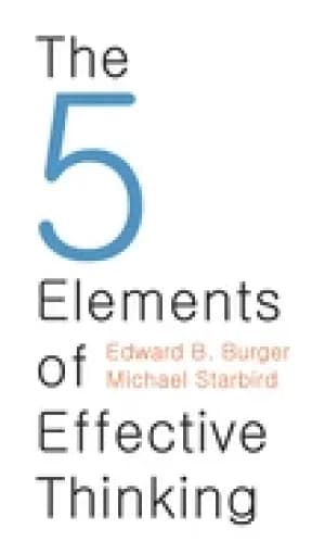 Image of 5 elements of effective thinking