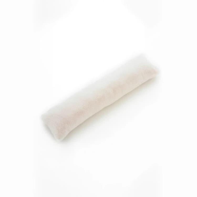 Image of The Lyndon Company The Lyndon Company Ashford Supersoft Faux Fur Draft Excluder in Ivory Ivory One Size Unisex 5054990125354