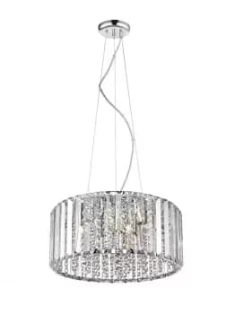 Image of Diore 5 Light Crystal Celling Chrome