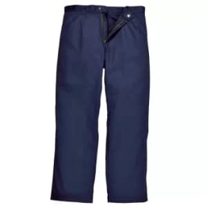 Image of Biz Weld Mens Flame Resistant Trousers Navy Blue 3XL 34"