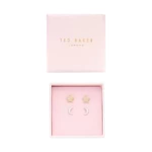 Image of Ted Baker Moanny Pave Star Crescent Moon Multi Stud Earrings Gift Set