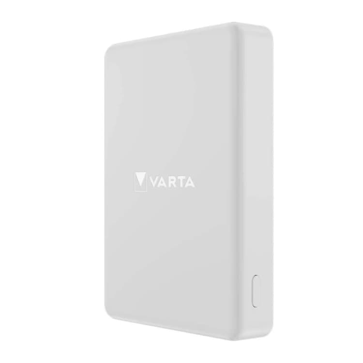 Image of Varta Mag Pro Wireless Power Bank White Edition 5000 mAh Output connection: Wireless Mag Pro / 1 x USB-C NED-484229 Powerbank