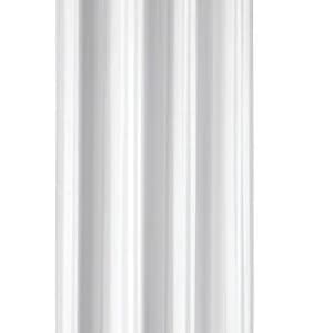 Image of Croydex Hook n Hang Shower Curtain - White Stripe