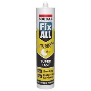 Image of Soudal Fix ALL Turbo Hybrid Adhesive - 290ml