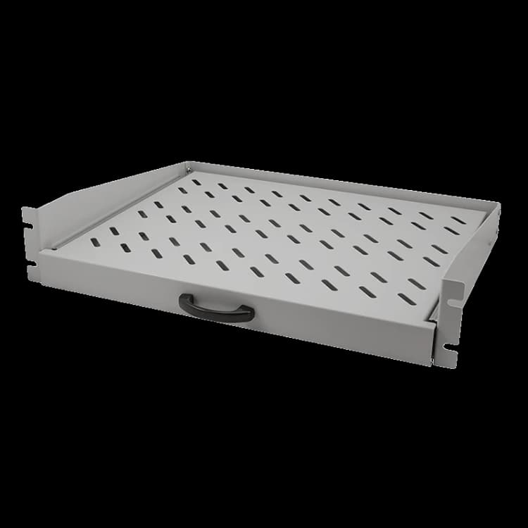 Image of LogiLink 19" Cantilever Shelf 2U. extendable. d=350mm. max.30 KG.